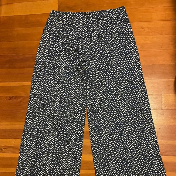 NWOT 3X / XXXL Arolina Women's Stretchy Wide Leg Palazzo Pants / Navy Polka Dot - Picture 14 of 15